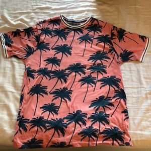 XL palm trees t-shirt mens
